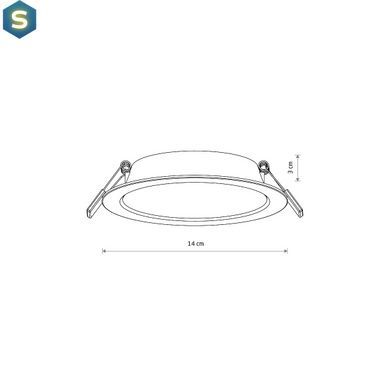 Точечный светильник Nowodvorski 10538 Mykonos LED 1x10W 4000K 950Lm IP20 Wh