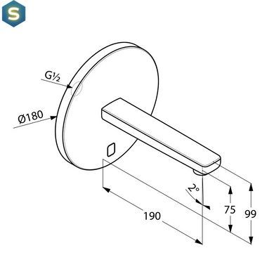 Змішувач для умивальника Kludi Zenta 3850305, Хром