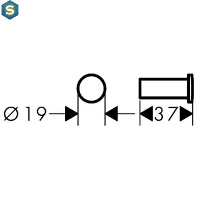 Крючок для ванны Hansgrohe Logis 41711000