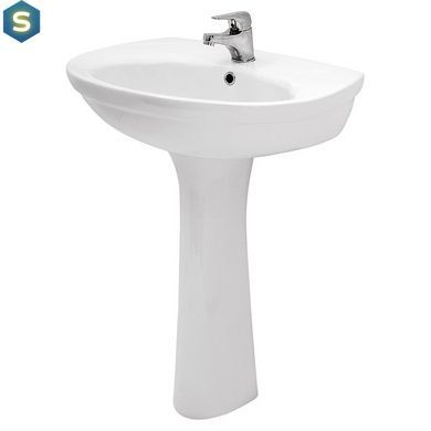 Умивальник Cersanit Eko new 60 см з переливом, Білий