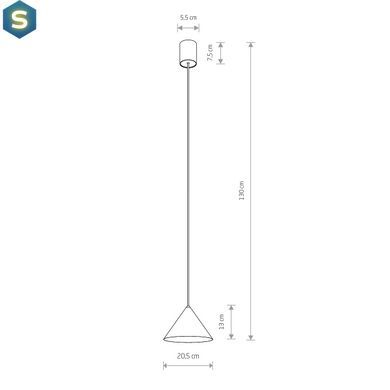 Подвесной светильник Nowodvorski 10881 Zenith S GU10 1x20W IP20 Umbra Gray