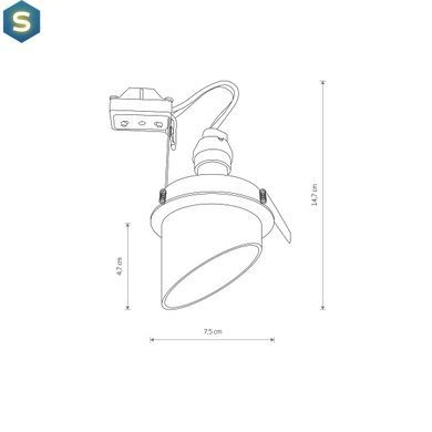 Точковий світильник Nowodvorski 10492 Solta GU10 1x10W IP20 Wh