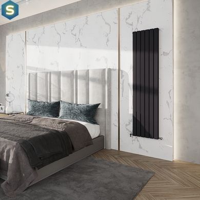 Радиатор дизайнерский Ideale Vittoria 12 5/1800/340 черный, Черный/золото