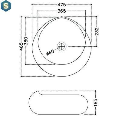 Умывальник Jaquar 47x48 JDS-WHT-25903, Белый