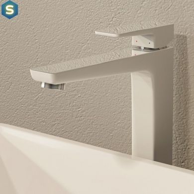 Смеситель для умывальника Omnires Parma chrome/white высокий PM7412CRB, Белый