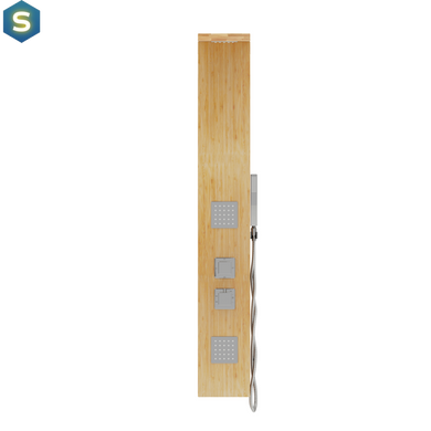Душова панель Corsan Basti bamboo хром з термостатом B002TCH, Дуб