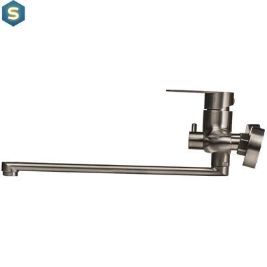 Смеситель для ванны Globus Lux Main SM-208, Графитовый хром
