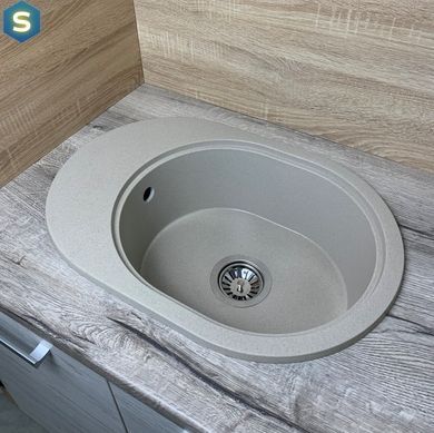 Кухонная мойка Adamant Ovale 610x420x180 Sand сахара 638223, Sand