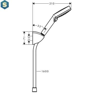 Душовий гарнітур Hansgrohe Vernis Blend 26273000 хром