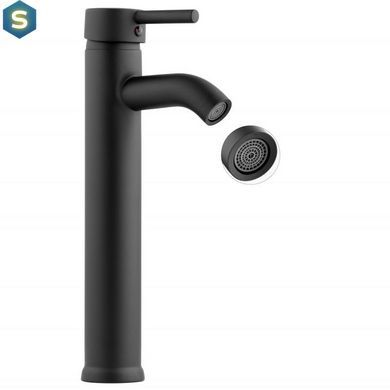 Змішувач для умивальника Yoka Spa 36 Black BU.SPA-36-BLK, Черный матовый