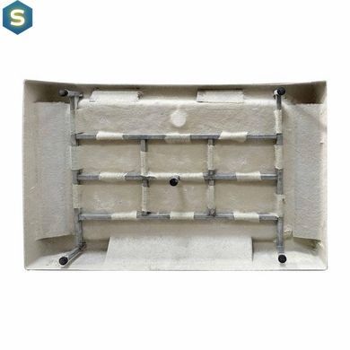 Душевой поддон Kapielka ST120x80x14 низкий, прямоугольный, диаметр слива 52 мм Lidz, Белый