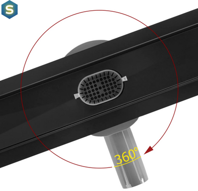 Трап для душу Rea Neox 60 Pro black 2в1 REA-G7801
