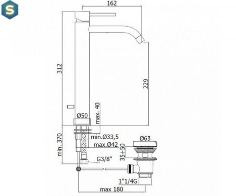 Змішувач для умивальника Paffoni Light LIG 085 CR, Хром