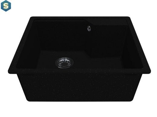 Кухонная мойка Miraggio Lisa 497x557 black 0002249, Черный/золото