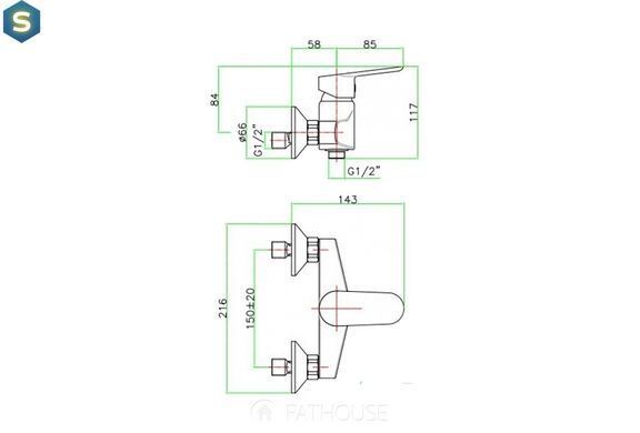 Змішувач для душу Fiore Kevon Chic 81CR6511, Хром