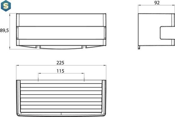 Мильниця Emco System 2 настінна хром 225x92x89,5 мм 3545 001 20, Хром
