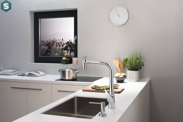 Дозатор кухонный Hansgrohe A51 500 ml врезной хром 40448000