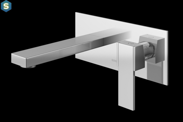 Змішувач для умивальника Kohlman Excelent 01 хром + BOX прихованого монтажу QW188H, Хром
