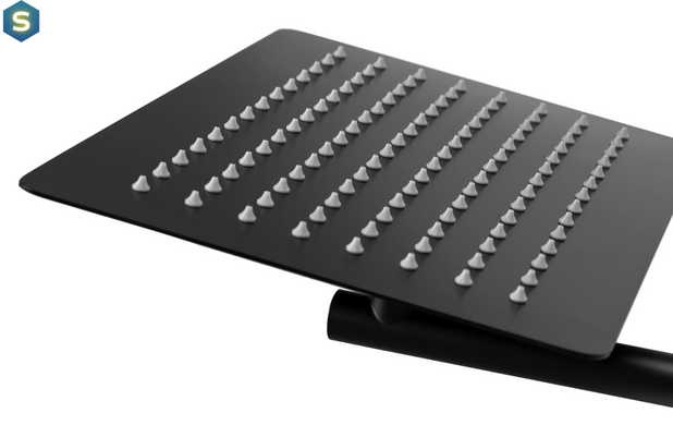 Душевая система скрытого монтажа Rea Oval + Box black REA-P8467, Черный матовый