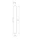 Світильник Nowodvorski 8118 Ice tube led LED 1x12W 4000K 1200Lm IP44 Chrom