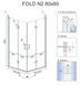 Душевая кабина Rea Fold N3 90x90 REA-K9991, Хром, Универсальная, прозрачный