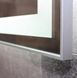 Дзеркало Dusel DE-M0061S1 Silver 75x100 см з годинником, Каппучино