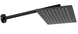 Душевая система скрытого монтажа Rea Oval + Box black REA-P8467, Черный матовый