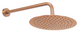 Душевая система Rea Lungo brushed copper c термостатом + BOX скрытого монтажа REA-P8808, Теплый закат