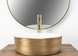 Умывальник Rea Sami накладной white brushed gold REA-U6630, Золотой