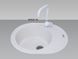 Кухонна мийка Adamant Ovum 615x495x200 білий 000008380, Білий