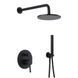 Душова система Wezer EKO17B-01-BLACK, нержавіюча сталь, чорний, Черный матовый