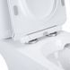Унитаз-компакт Qtap Presto безободковый с сиденьем Soft-close QT24221217AW, Белый