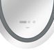Дзеркало Qtap Mideya 500х700 з LED-підсвічуванням Touch, з антизапотіванням, з годинником, диммером яскравості QT2078NCR5070W