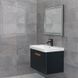 Дзеркало Dusel DE-M0061S1 Silver 75x100 см з годинником, Каппучино