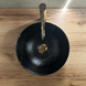 Умивальник Rea Stella black marble brushed накладний REA-U9086, Черный матовый