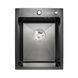 Кухонная мойка Platinum Handmade PVD черная 400x500x220 (толщина 3,0/1,5 мм, корзина и дозатор в комплекте), Черный/золото