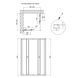 Душова кабіна Qtap Pisces CRM109-11SP5 90-105x90-105 см, скло Pear 5 мм без піддона, Хром, Універсальна, матовий
