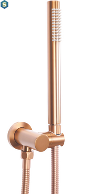 Душова система Rea Lungo brushed copper + BOX прихованого монтажу REA-P8809, Теплый закат