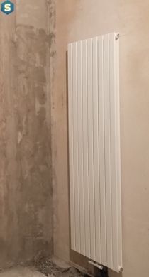 Дизайнерский радиатор Betatherm Blende 2 H-1800 мм, L-504 мм нижнее подключение B2V 2180/09 9016M 99, Белый матовый