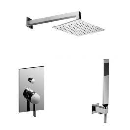 Душова система прихованого монтажу Paffoni Shower на 2 споживача з верхнім душем 220x340 мм chrome KITRO015CR340, Хром