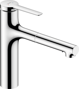Смеситель для кухни Hansgrohe Zesis M33 160 2jet с вытяжным изливом хром 74801000
