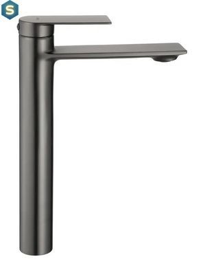 Змішувач для умивальника Rea Storm gun grey високий REA-B4584, Графит