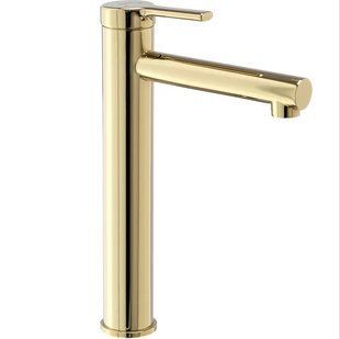 Смеситель для умывальника Rea Pixel gold высокий REA-B6215, Золотой
