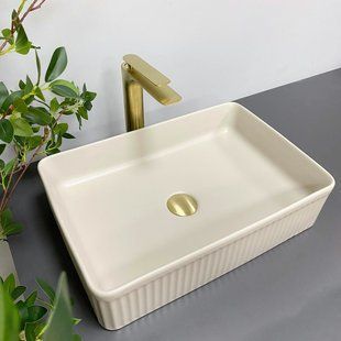 Умивальник (раковина) VBI BRESCIA BEIGE MATT накладний, Бежевий