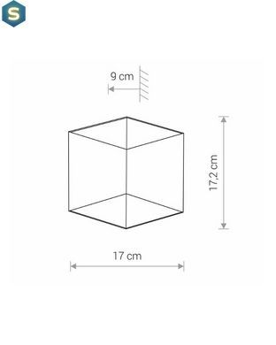 Світильник вуличний Nowodvorski 8142 Triangles LED 2x5W 3000K 700Lm IP54 Bl