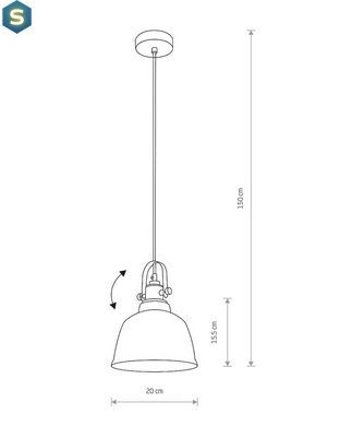 Підвісний світильник Nowodvorski 9152 Amalfi E27 1x60W IP20 Silver