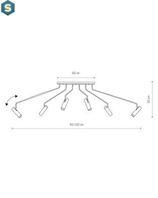 Люстра Nowodvorski 6505 Eye super GU10 6x10W IP20 Bl