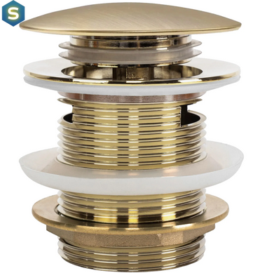 Донний клапан для ванни Rea click-clack brushed gold REA-W2005