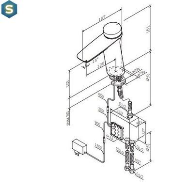Змішувач для умивальника AM. PM Inspire V 2.0 TouchReel F50A02400, Хром