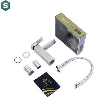 Смеситель для раковины Kroner KRP Edelstahl Kubus - ESG010 CV023009, Хром матовый